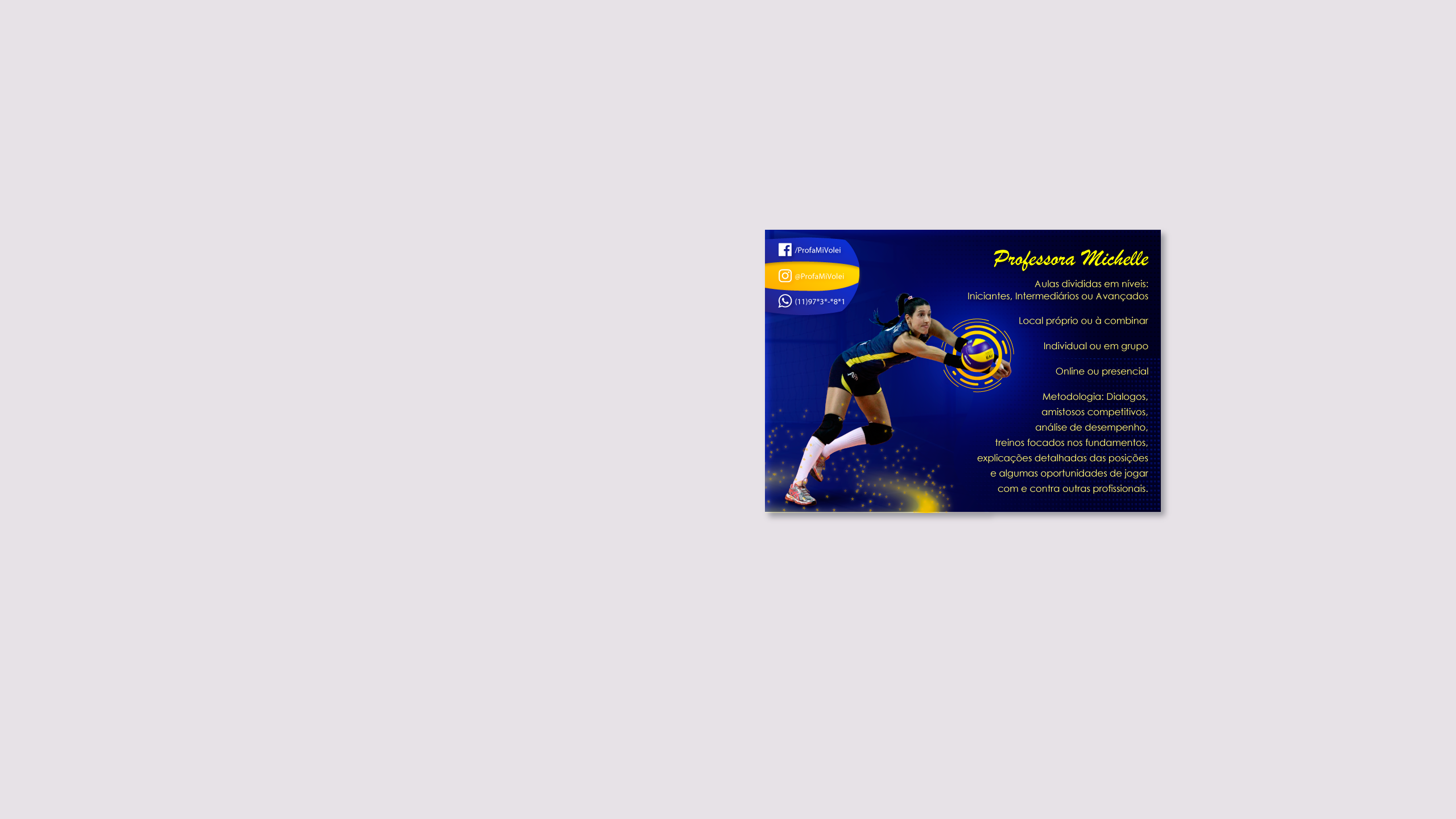 Flyer de Professora