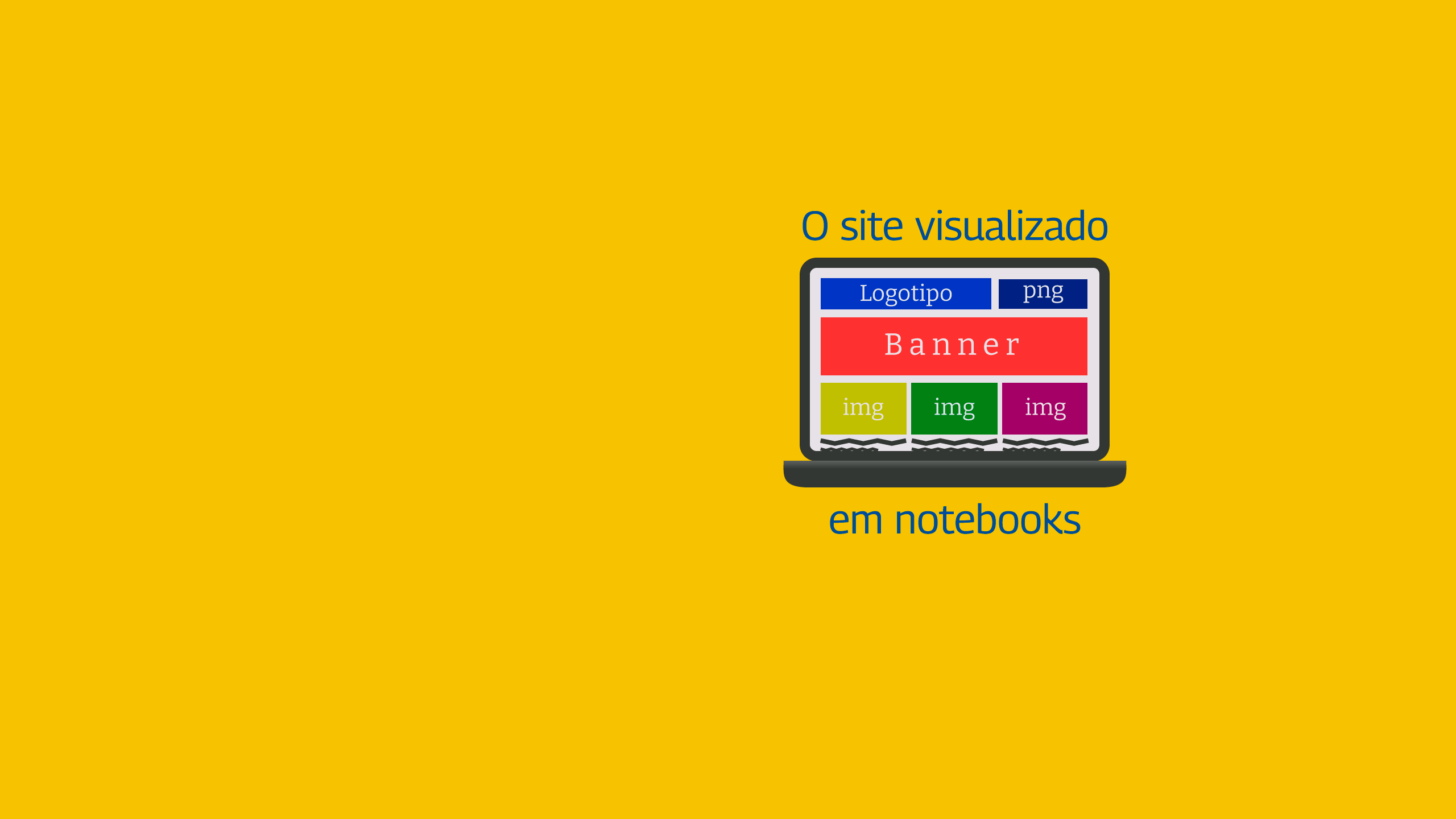 O site visualizado em notebooks