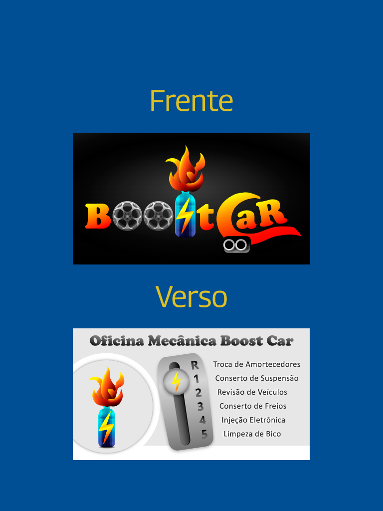 Cartão de visitas Oficina mecânica