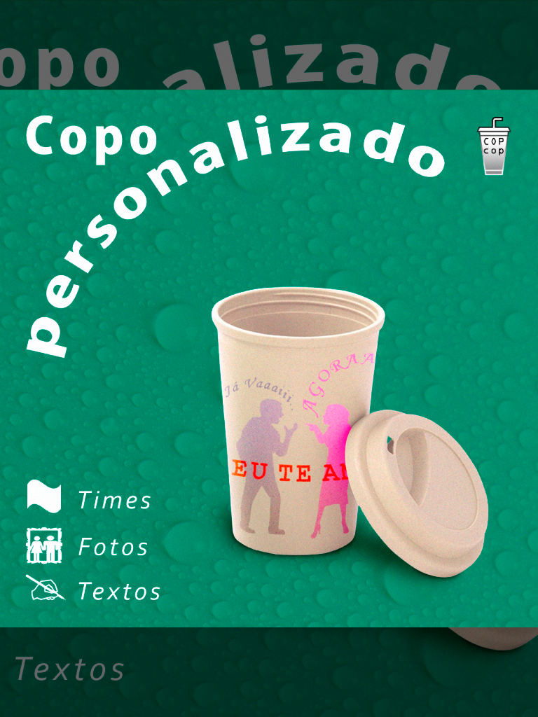 Postagem de Copo personalizado